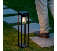 Lampioncino per Esterni Solare LED 2W 40cm Alluminio con Sensore di Movimento