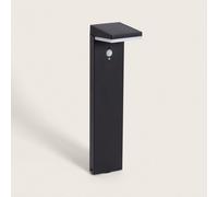 LEDKIA LIGHTING Lampioncino per Esterni Solare LED 5W 50cm Alluminio con Sensore di Movimento Edwan Nero