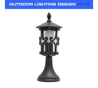 LAMPIONCINO PORTALAMPADA DESIGN LED E27 PER ESTERNO IP44 max 60W NERO