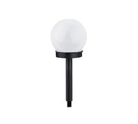 Lampioncino segnapassi Led Globe 0,006W Nero con pannello solare IP44 Bianco freddo 6500K con sensore crepuscolare Aigostar