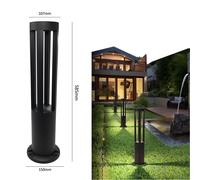LAMPIONE 12 W LED LUCE CALDA LAMPADA LAMPIONE DA TERRA GIARDINO STERNO IP65 NERO