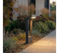 Lampione a LED Arcchio Kovato, altezza 60 cm, grigio scuro, IP65 Arcchio
