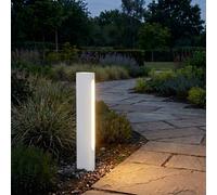 Lampione a LED Lucande Celiora, altezza 45 cm, grigia, IP65 LUCANDE