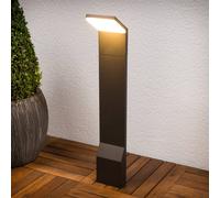 Lucande lampione a LED Nevio, 60 cm, antracite, metallo LUCANDE