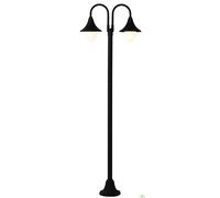 32953 LAMPIONE PARIGI 2 BRACCI NERO