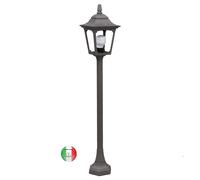 Lampione alluminio H 97 cm lanterna piccola Maiori MA241.E11 Italy
