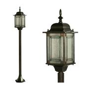 LAMPIONE CLOCK STAND 1 LUCE SU PIANTANA CHIARO DI LUNA altezza cm. 123