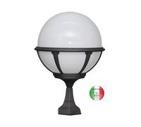 Lampione-colonna-cancelli-alluminio-globo-35-cm-Ravello-RA516 Made in Italy [EEK: A+++]