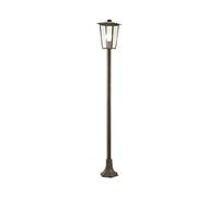 Lampione Contemporaneo Ribot Alluminio Ruggine 1 Luce E27