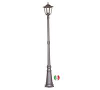 Lampione da classico H210cm esterno in alluminio Londra G341.C22 Made in Italy