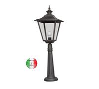 Lampione da colonna cancello giardino alluminio 471.C9 Praga Made in Italy