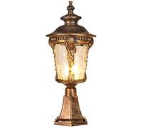 Lampione da cortile E27 Lampioni per esterni in vetro impermeabili Lampade a colonna industriali retrò Casa Villa Giardino Luci per pilastri per porte stradali Lampada per decorazioni da giardino