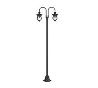 Lampada da esterno Lindby Farley, 215 cm, a 2 luci, IP44, E27 LINDBY