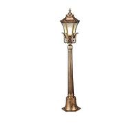 Lampione da Esterno 0.8M Outoor Post Light Garden Décor High Pole Pilastro Lanterna Paesaggio Esterno Impermeabile Street Colonna Lampada Lusso Coloniale Classico Bronzo Apparecchio in Alluminio IP65
