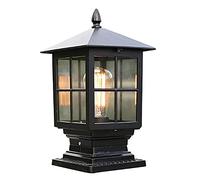 Lampione da esterno, Colu La Ret Po C Wi Cle Gla Stig Lam E Gard Pedest F Decor,Bla Vil Lights