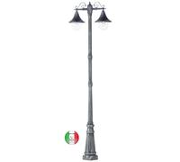 Lampione da esterno in alluminio per viali giardino Portofino M327.C24 Made in I