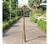 Lampione da esterno Lampione da esterno Lampione da esterno Alluminio antiruggine Palo alto Europeo Retro IP56 Impermeabile Colonna luminosa Villa Giardino Lampada da prato Illuminazione da cortile