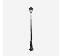 Lampione da esterno Lampione da esterno Lampione da esterno Cortile esterno Palo alto Tradizionale E27 Retro Vetro Percorso Pilastro Luce Europeo IP55 Impermeabile Stradale Alluminio Post Light Park