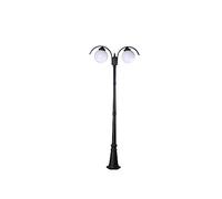 Lampione da esterno Lampione da giardino retrò a 2 luci 221cm Lanterna tradizionale Victoria Post da esterno Impermeabile IP54 Illuminazione stradale Villa Alluminio Palo alto Luce da giardino Lampion