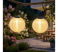 Lampada Solare Lampione Luce per Esterni LED a Sospensione da Giardino Sabbia D [EEK: Nicht bewertet]
