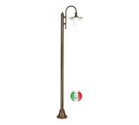 Lampione da esterno viali fusione alluminio Liberty 331.L43.1 Made in Italy