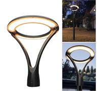 Lampione da giardino 100 watt lampada led luce calda moderna per vialetti ip65
