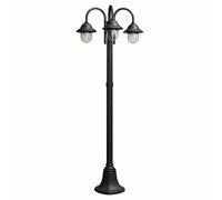 Lampione da giardino 3 diffusori luci attacco E27 lanterna classica esterno IP54 [EEK: A++]