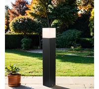 Lampione Da Giardino 50 Cm Piccolo IP44 E27 Nero Bianco Luce Esterno