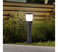 Lampione Da Giardino Anthracite Bianco IP44 E27 45 Cm Alluminio Moderno