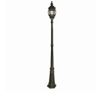Lampione Da Giardino Classico Nero E27 60W H 220Cm