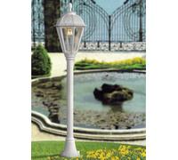 LAMPIONE DA GIARDINO CON PALO A TERRA 87CM LUCE E27 LANTERNA IN VETRO DA ESTERNO