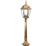 LAMPIONE DA GIARDINO CON PALO A TERRA 87CM LUCE E27 LANTERNA IN VETRO DA ESTERNO [EEK: A+++]