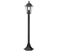 Lampione da giardino elegante piantana nero stile antico rustico E27 IP44 ideale per esterni, terrazzo e cortile
