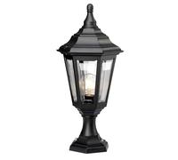 Lampione Da Giardino Esterno Nero H 51 Cm [EEK: Inaditato]