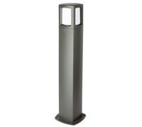 Lampione Da Giardino In Alluminio 100 Cm Alto IP65 Grigio Scuro Bianco E27
