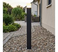 Lampione Da Giardino In Alluminio LED IP44 10 W 900 lm 50 cm Nero