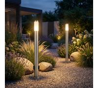 Lampione Da Giardino Lampada Da Esterno Con Presa LED 110Cm 2X