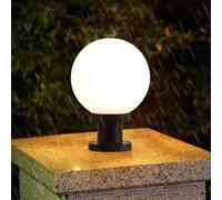 Lampione da Giardino, Lampada Design Sfera da Giardino, Sfera Pilastro Luci, palle luminose da giardino, Lampada da esterno a globo per illuminazione di percorsi (Φ20cm)