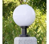 Lampione da Giardino, Lampada Design Sfera da Giardino, Sfera Pilastro Luci, palle luminose da giardino, Lampada da esterno a globo per illuminazione di percorsi (Φ25cm)