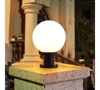 Lampione da Giardino, Lampada Design Sfera da Giardino, Sfera Pilastro Luci, palle luminose da giardino, Lampada da esterno a globo per illuminazione di percorsi (Φ15cm)