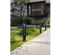 Lampione da giardino led 12w lampada per esterno lampioncino moderno nero IP65