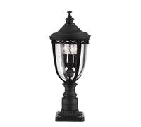 Lampione Da Giardino Nero 3 Fiamme H 55,2 Cm [EEK: Non valutato]