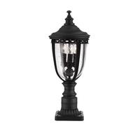 Lampione Da Giardino Nero 3 Fiamme H 55,2 Cm [EEK: Non valutato]