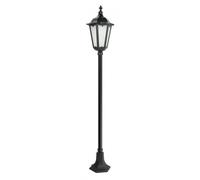 Lampione Da Giardino Rustico Nero 164Cm IP43 E27