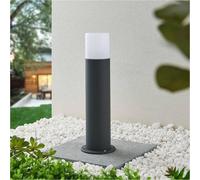 Lampione da giardino terra lampioncino 44 cm portalampadina e27 grigio b440g