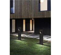 LAMPIONE DA TERRA GIARDINO LAMPADA LED LUCE BIANCA 12 W LAMPIONCINO NERO IP65