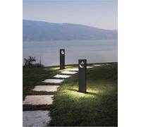 LAMPIONE DA TERRA GIARDINO LAMPADA LED LUCE NATURALE 12 W IP65 LAMPIONCINO NERO [EEK: A]