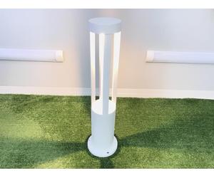 Lampione da terra giardino lampioncino led luce calda 12 w bianco es28