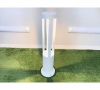 Lampione da terra giardino lampioncino led luce calda 12 w bianco es28 [EEK: A+++]