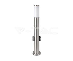 Lampione E27 con 2 prese schuko e sensore di movimento H60 IP44 V-TAC VT-838-SS6 [EEK: valore non applicabile]